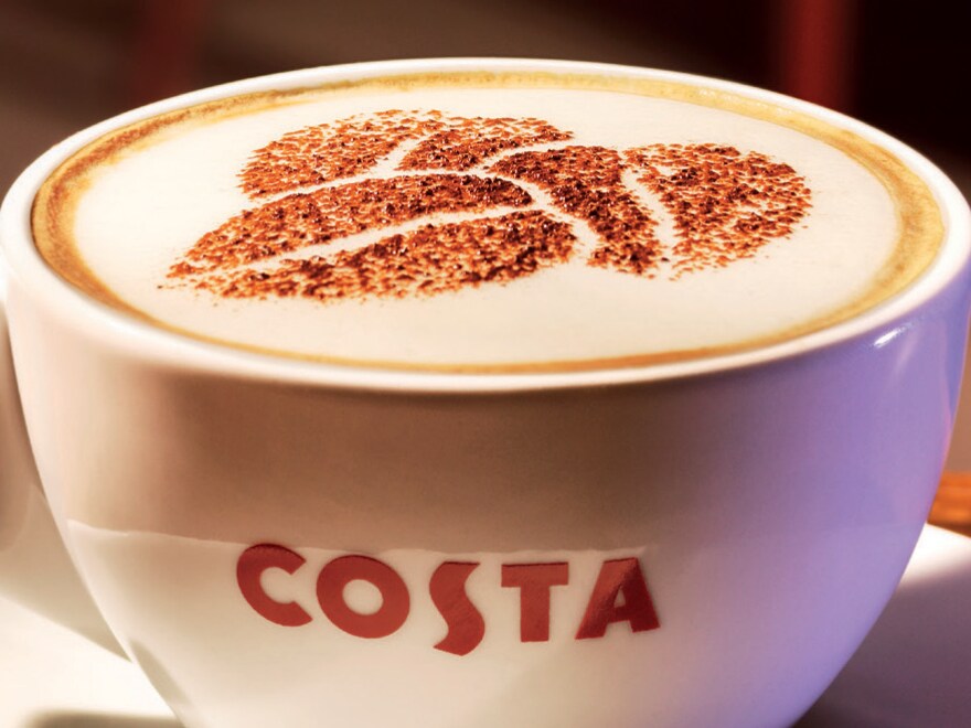 Costa Coffee at Market Cafe on-board P&O Cruises Ship, Britannia