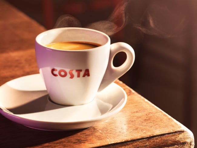 Costa Coffee is served on-board our cruise ships