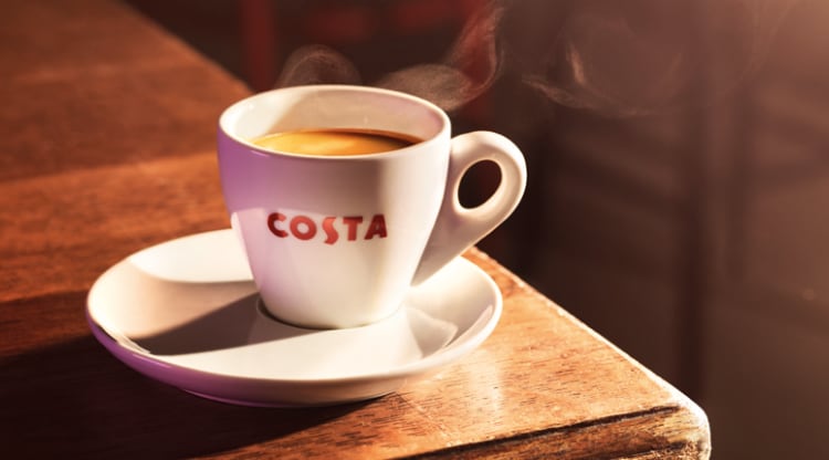 Costa Coffee is served on-board our cruise ships