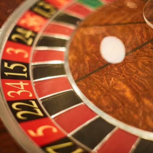 Roulette Wheel in Casino on-board