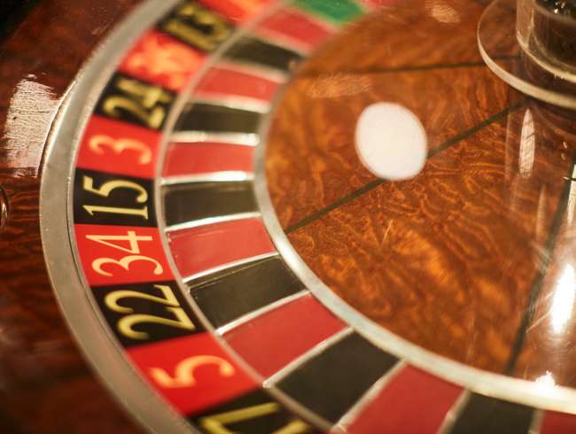 Roulette Wheel in Casino on-board