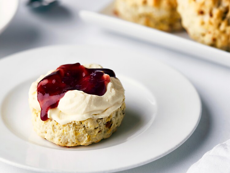 Scone from Afternoon Tea in the Main Restaurant on-board our cruise ships