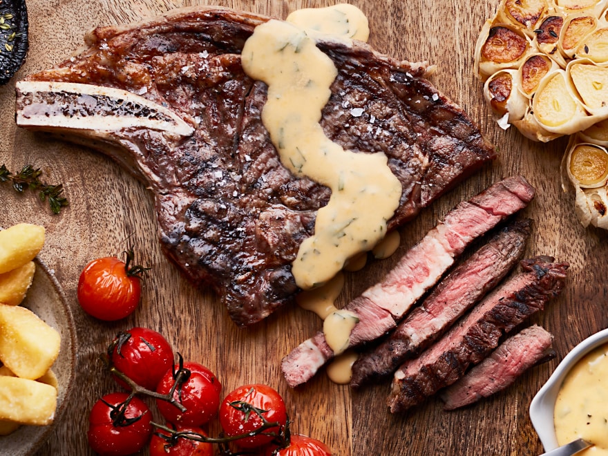 Steak from Ocean Grill on-board P&O Cruises Ship, Arcadia
