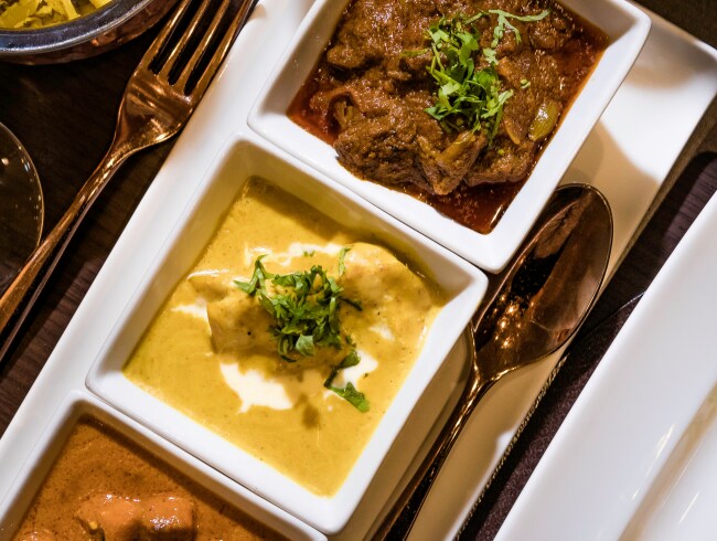 Dishes from Sindhu Restaurant - Indian Cuisine with a British Twist