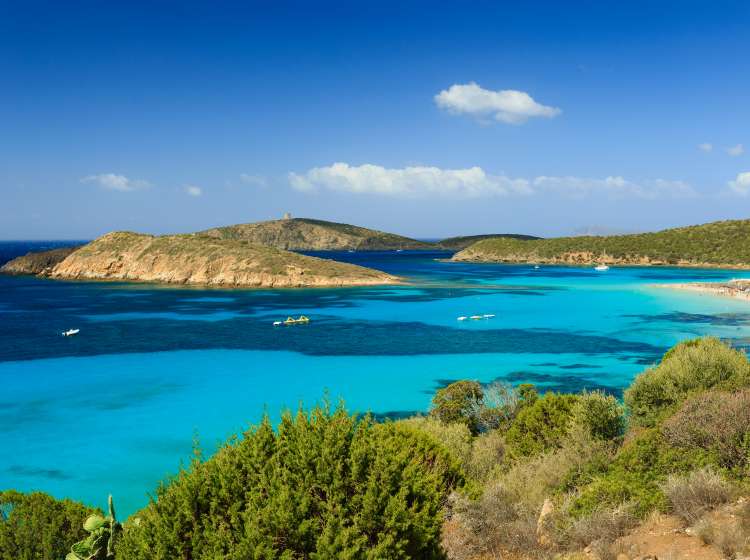 Coastal landscape in the south Sardinia