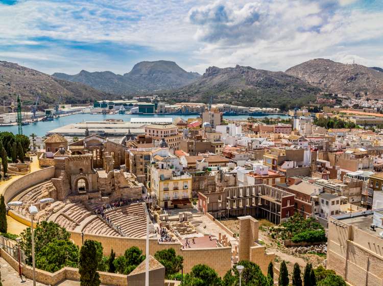 The city of Cartagena in Spain.