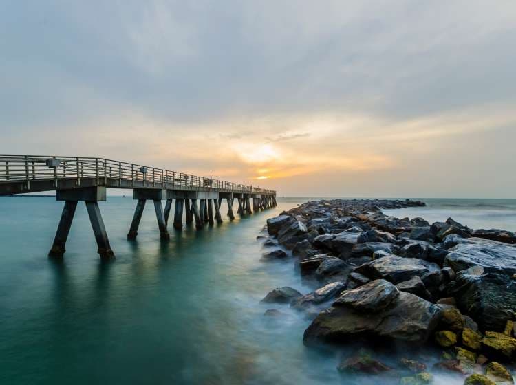 Sunrise at Jetty Park in Cape Canaveral