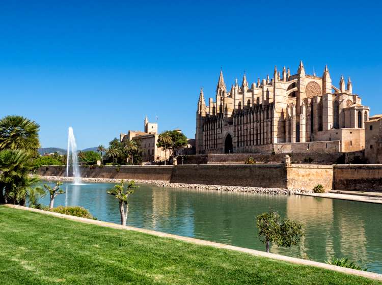 Cathedral of Palma de Majorca, Majorca island, Balearc islands, Spain. Europe.