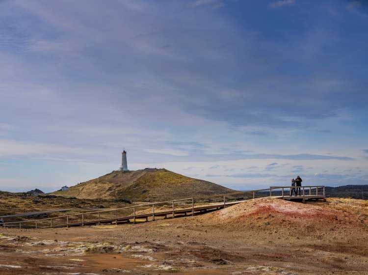 Gunnuhver Mud Spring and Lighthouse