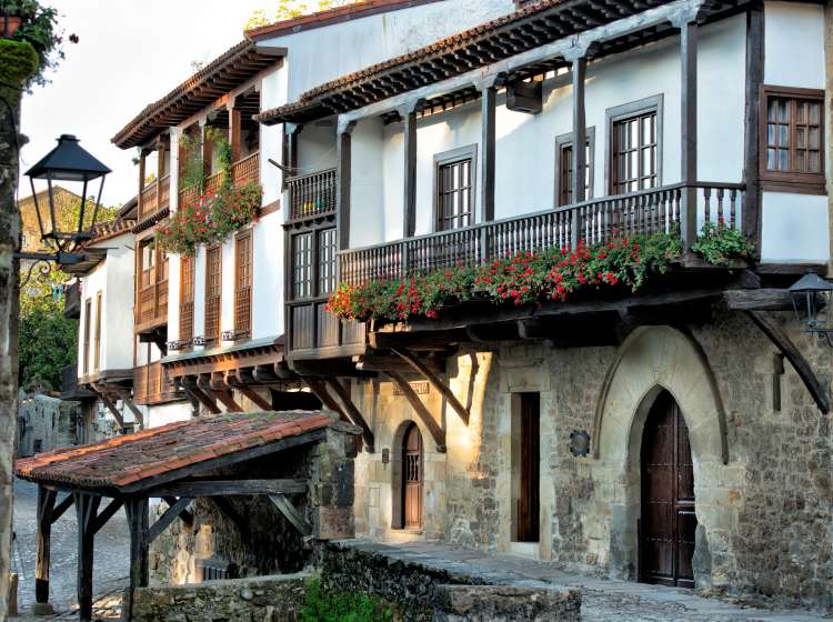 Santillana del Mar one of the most beautiful locations in Spain and declared Historic-Artistic Site in 1889 in Cantabria