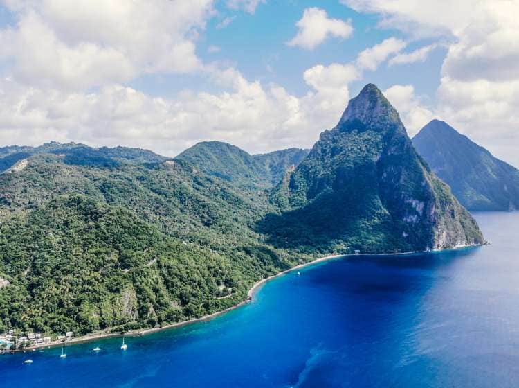 Pitons in Soufriere, St Lucia