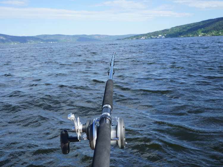 Fishing with a motor boat in the drammens fjord, Norway.; Shutterstock ID 647623117; Invoice Number: -