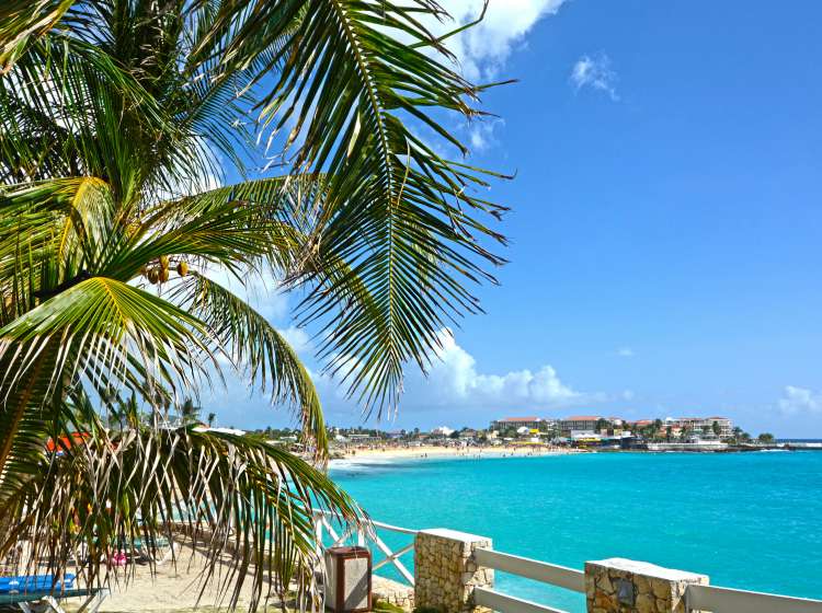  Sint Maarten island, tropical background; Shutterstock ID 327793913; Invoice Number: -