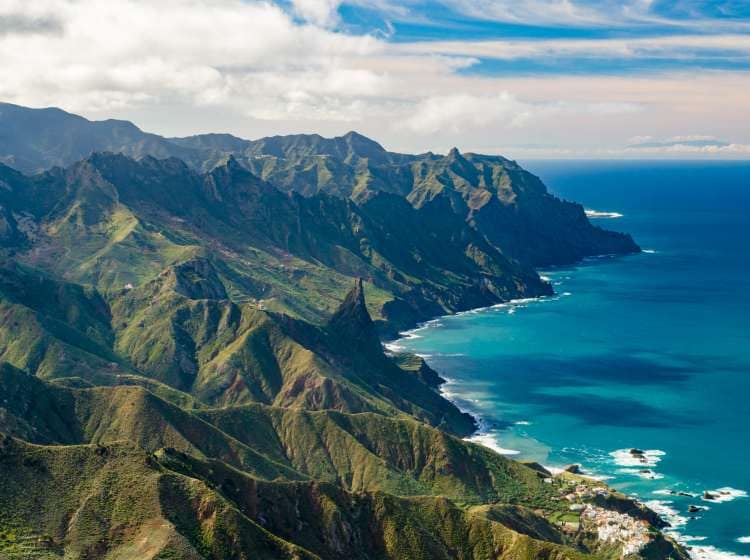 Anaga mountains and Atlatic ocean coast, Tenerife, Canary islands, Spain