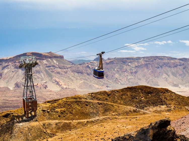 Cable car to Teide Volcano, Tenerife, Spain; Shutterstock ID 508913569; Invoice Number: -