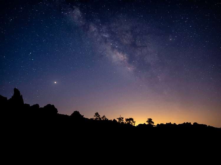 Night sky and the milky way galaxy seen from Mount Teide national park in Tenerife; Shutterstock ID 1172496604; Invoice Number: -