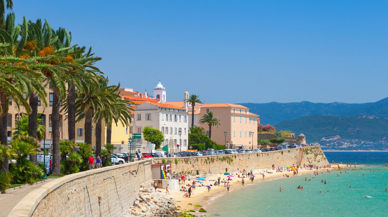 Buildings by the sea