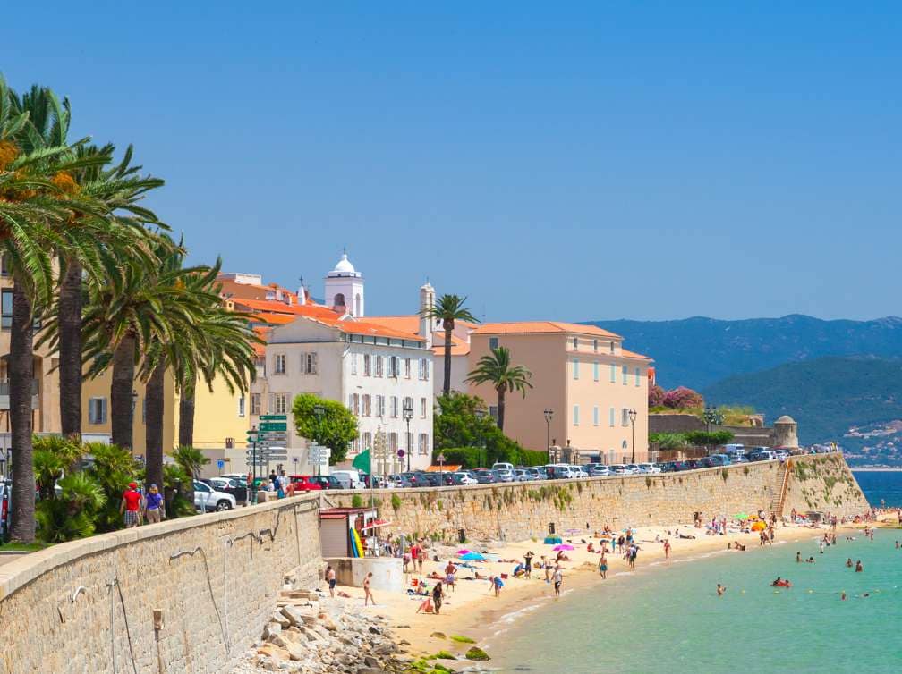 Buildings by the sea