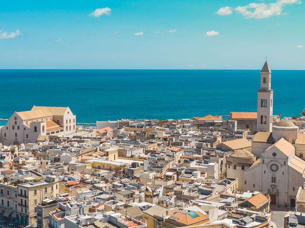 view of Bari in Italy