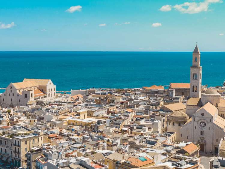 view of Bari in Italy