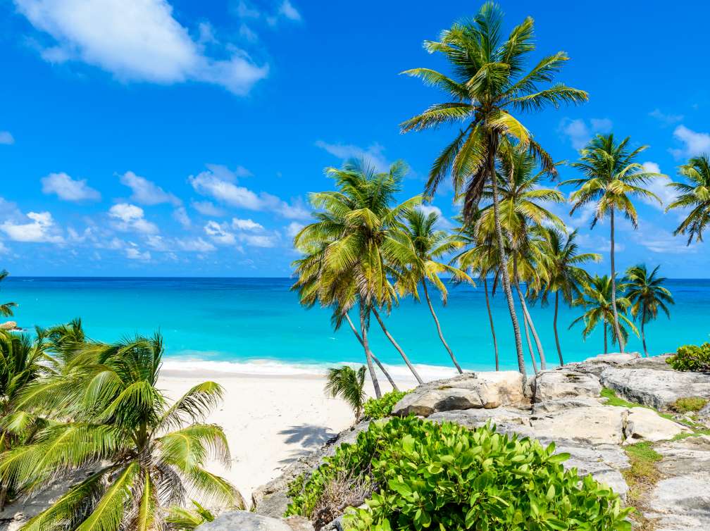 Beach in the port of Bridgetown, Barbados