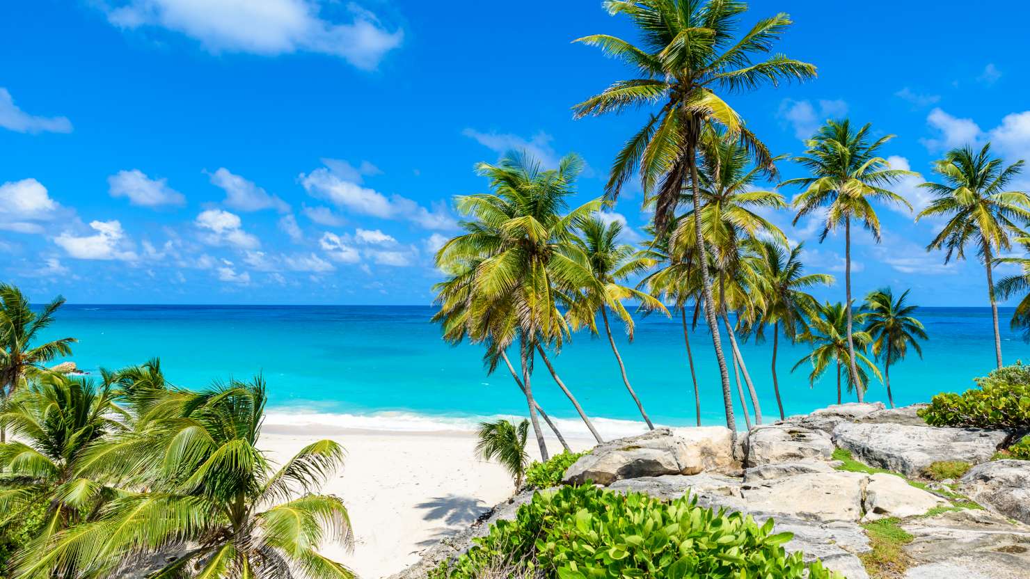 Beach in the port of Bridgetown, Barbados