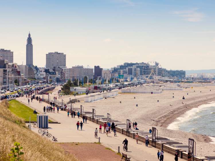 Buildings by the sea in Le Havre, France
