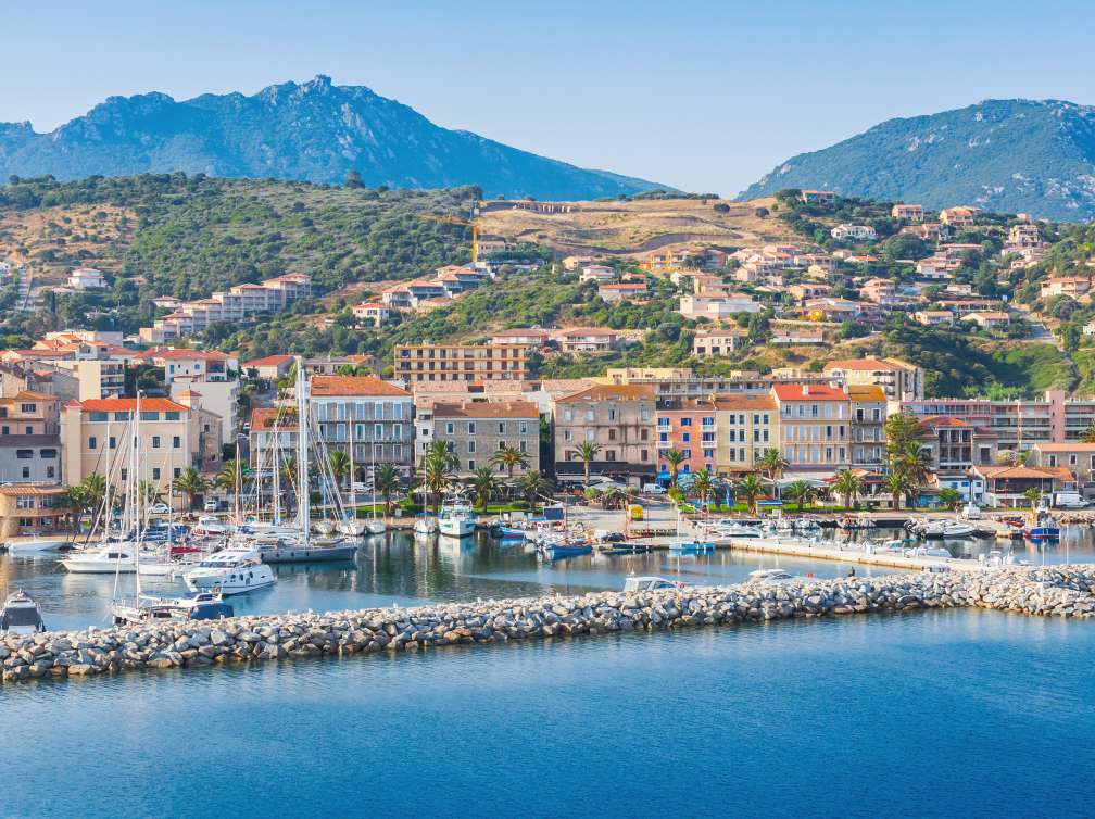 Small harbour by the sea 