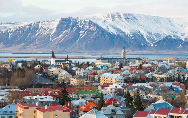 Town of Reykjavik, Iceland