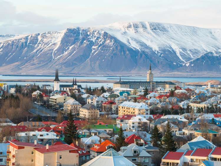 Town of Reykjavik, Iceland