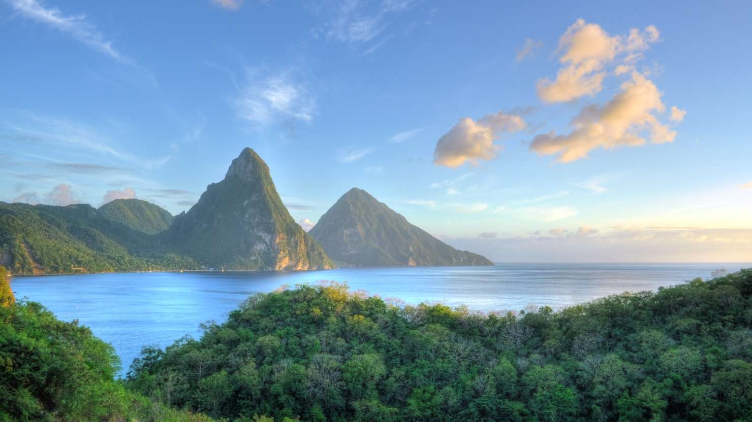 Les Pitons in Saint Lucia