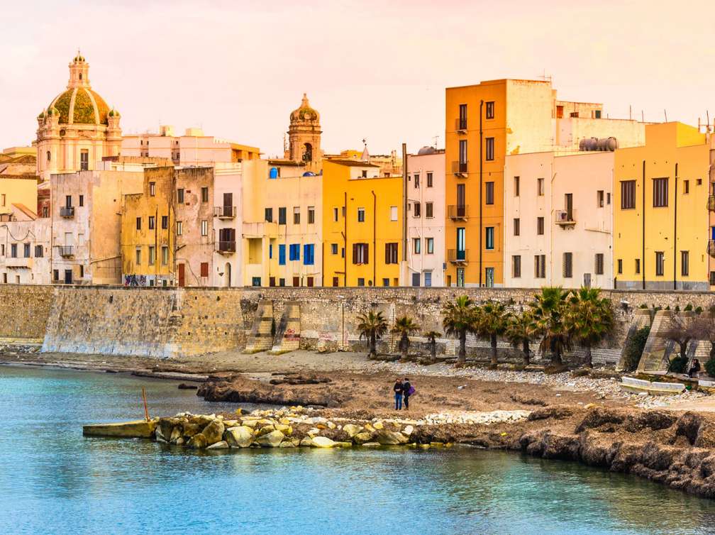Rustic buildings in Trapani, Italy