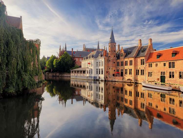 Canal in Bruges, Belgium