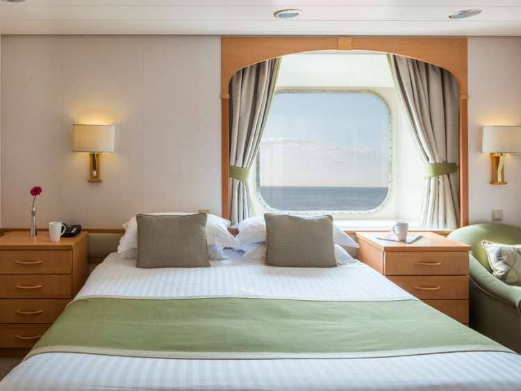 Sea view cabin on P&O Cruises