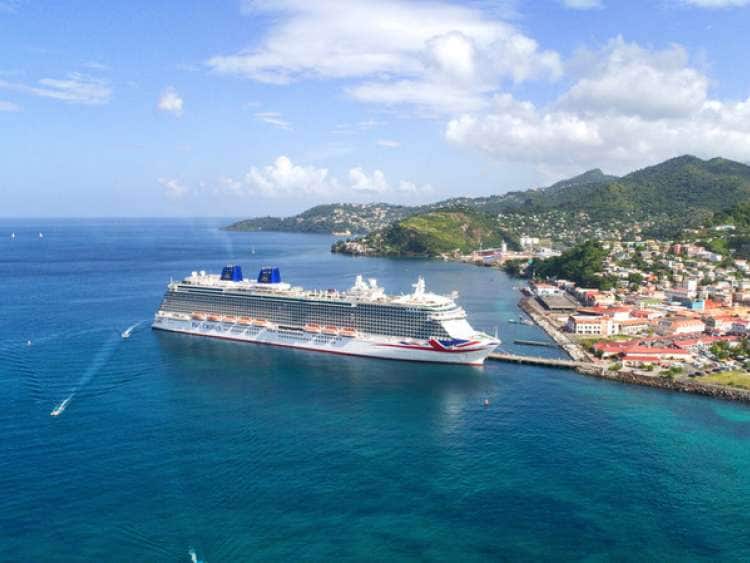 P&O Cruise ship Britannia at sea