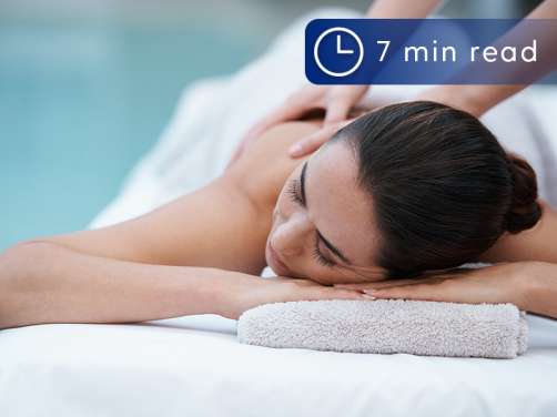 Person having spa treatment on board P&O Cruises ships