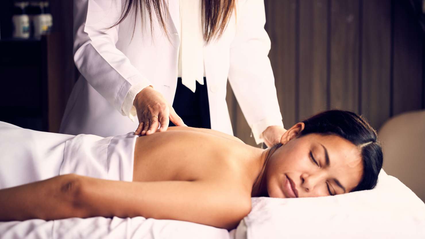 Acupuncture, available in the Oasis Spa