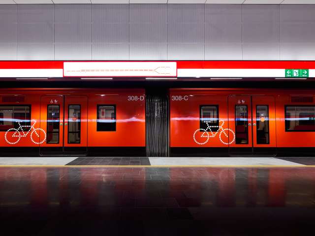 Helsinki, Finland - December 19 2017; Helsinki metro, train M300; Shutterstock ID 1179524260; project: x; job: y; client: ; other: 