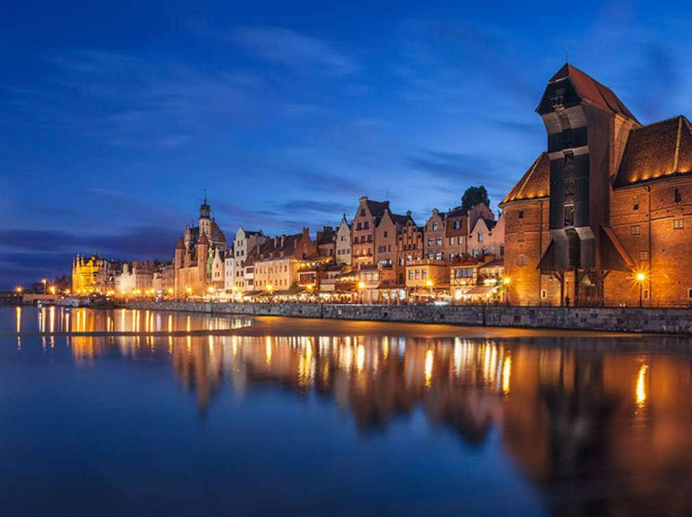 Gdansk at night