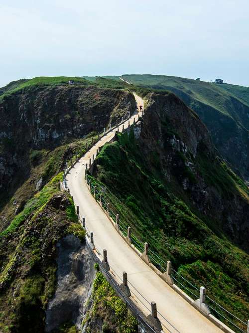 Coastal road on the Isle of Sark