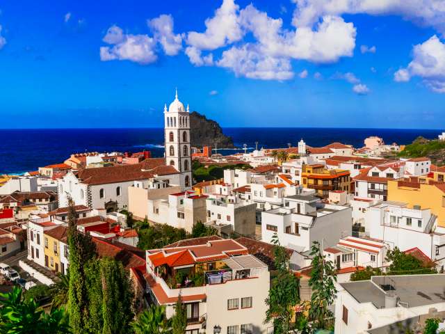 landmarks of Tenerife - colorful town Garachico. Canary islands ; Shutterstock ID 1010625394; Project: Adobe