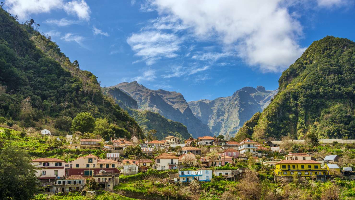 Beautiful rural Madeira landscape. 
