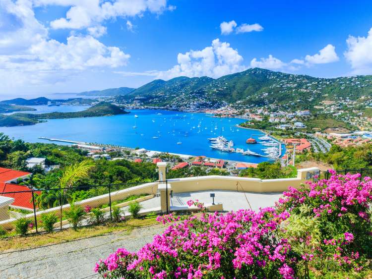 Caribbean, St Thomas US Virgin Islands. Panoramic view.; Shutterstock ID 608617793; project: Marketing; job: Content Marketing; client: PO Cruises; other: 