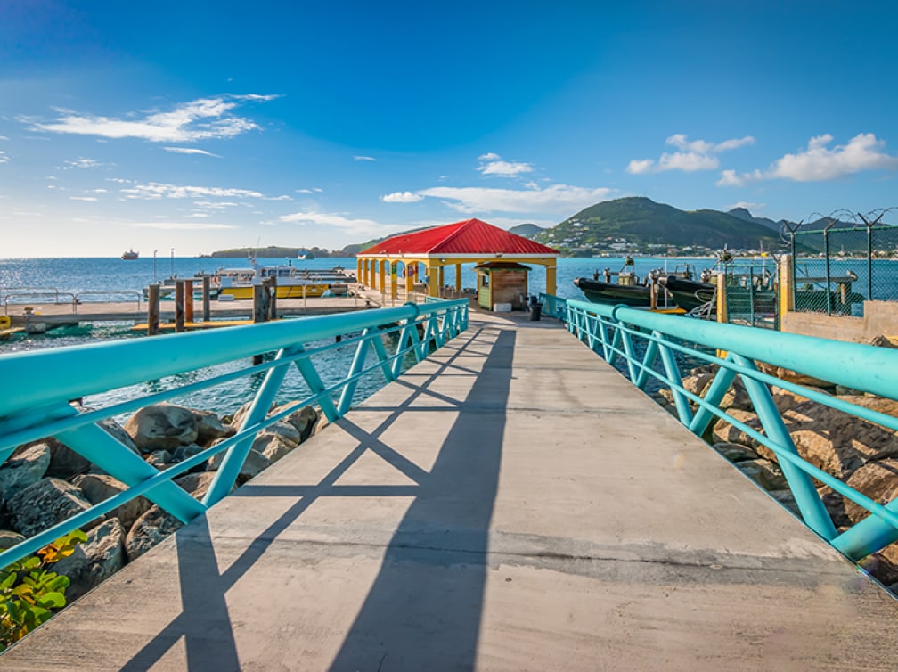 Docks in St. Maarten 