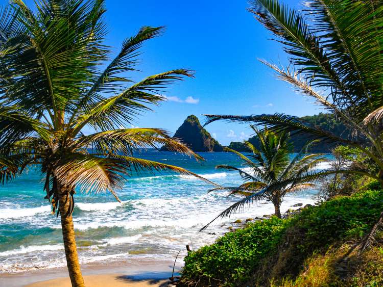 Beach in Martinique 