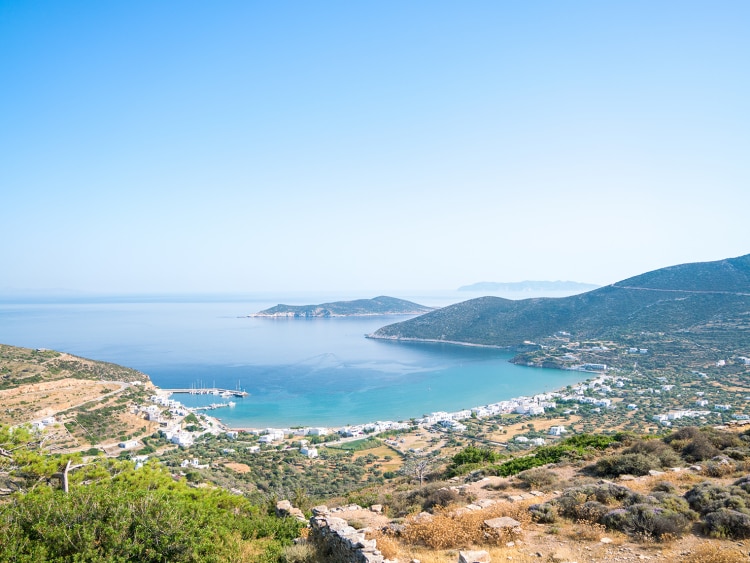 Mountain view of Mykonos
