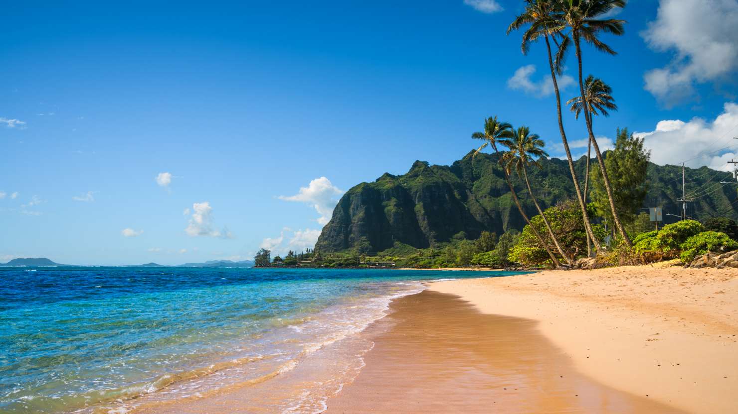 Kaaawa beach, Oahu island, Hawaii