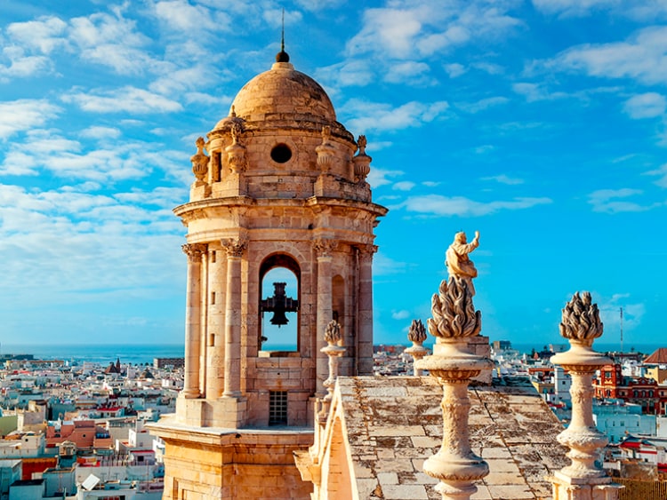 View of Cadiz from a bell tower