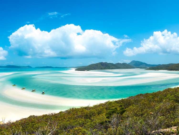 Whiteheaven beach, Whitsunday island, Queensland.