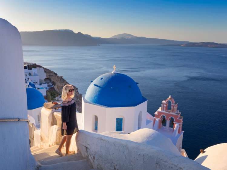 Greece,  Santorini, Oia, Sunny Da